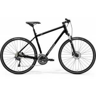 MERIDA CROSSWAY 300 GLOSSY BLACK(MATT SILVER)