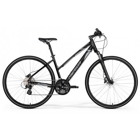 Merida CROSSWAY 15 LADY  GLOSSY BLACK(MATT SILVER)